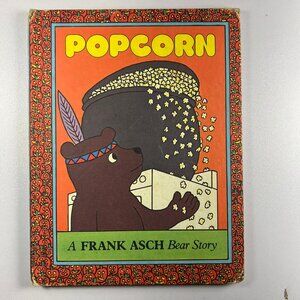 Vintage 70s 1979 Popcorn: Frank Asch Bear Story Halloween Hardcover 1st Edition